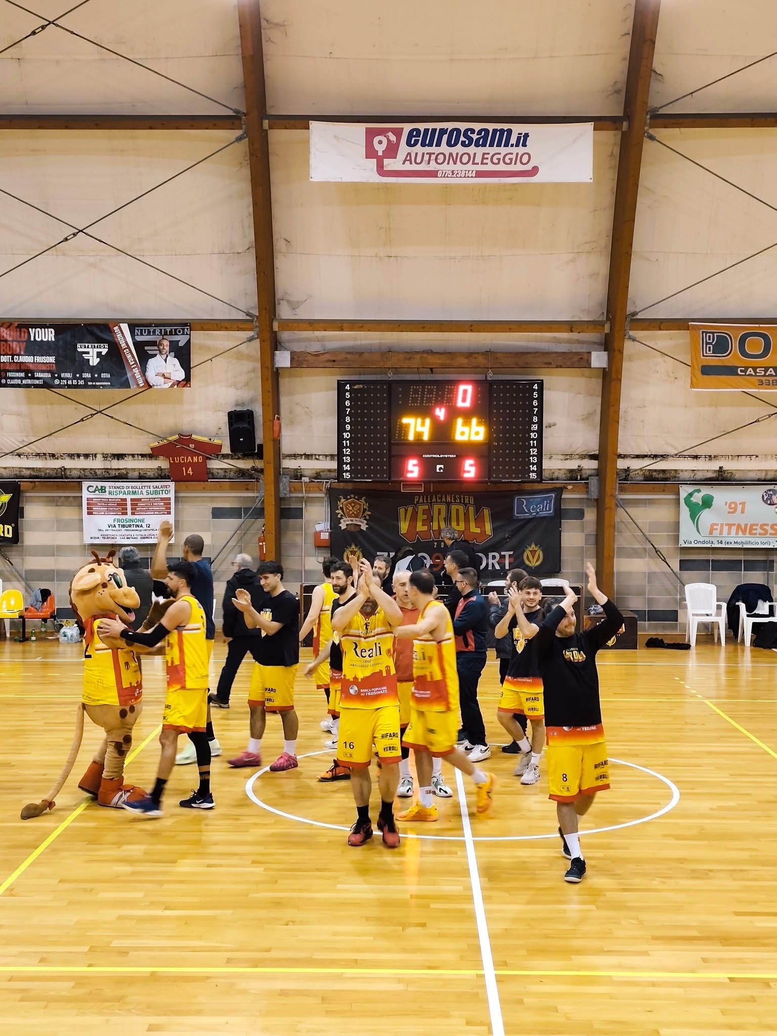 Veroli e Fiumicino a braccetto, punti preziosi per Latina