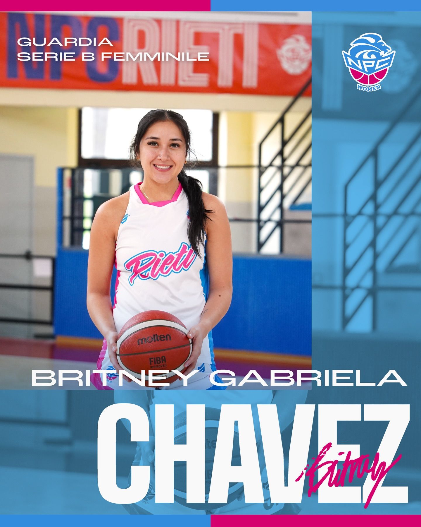 NPC Rieti firma una nuova giocatrice: ecco Britney Gabriela Chavez!