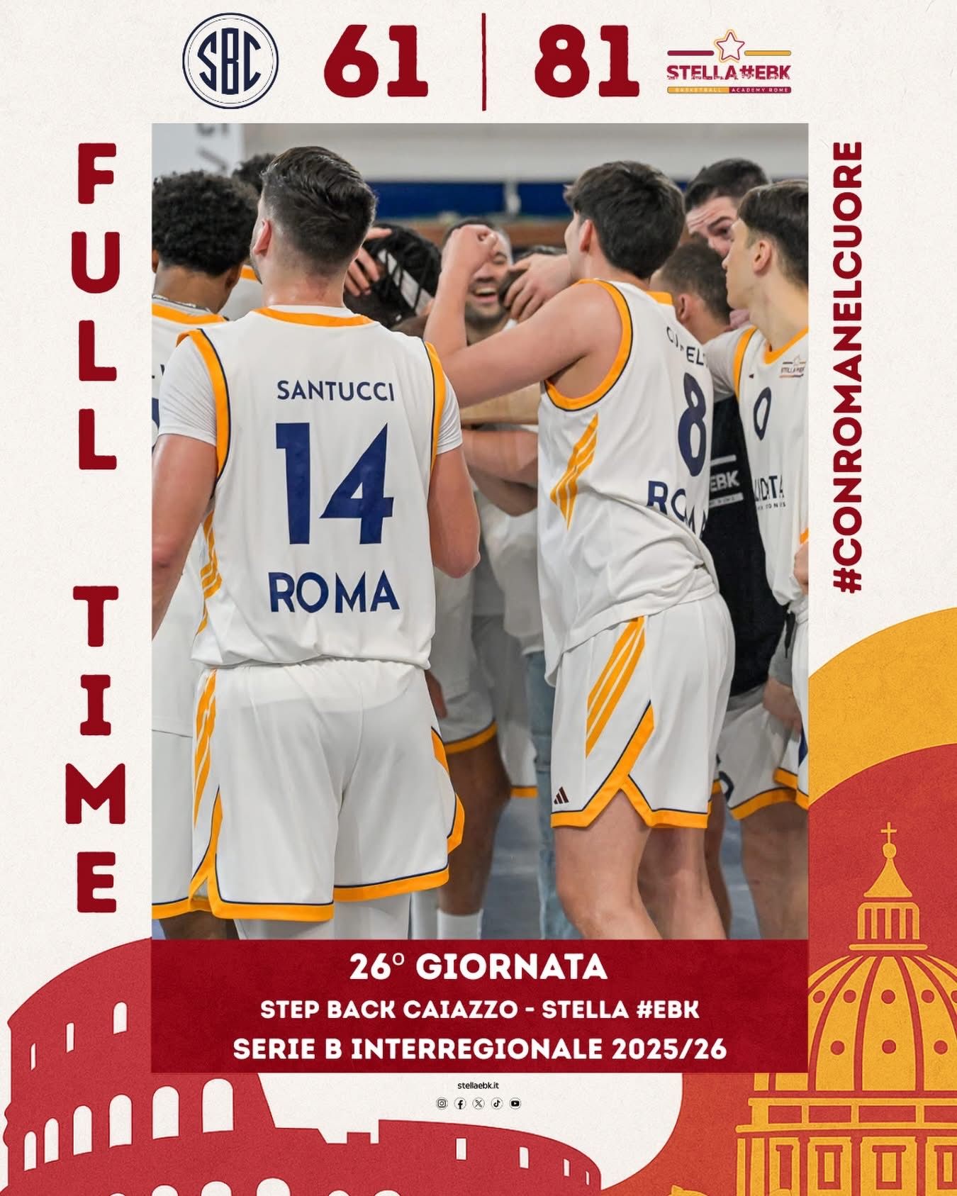 Stella EBK e Avellino da pronostico, torna a vincere Viterbo, bene Sennori in casa, bene Angri e Nuovo Basket Aquilano