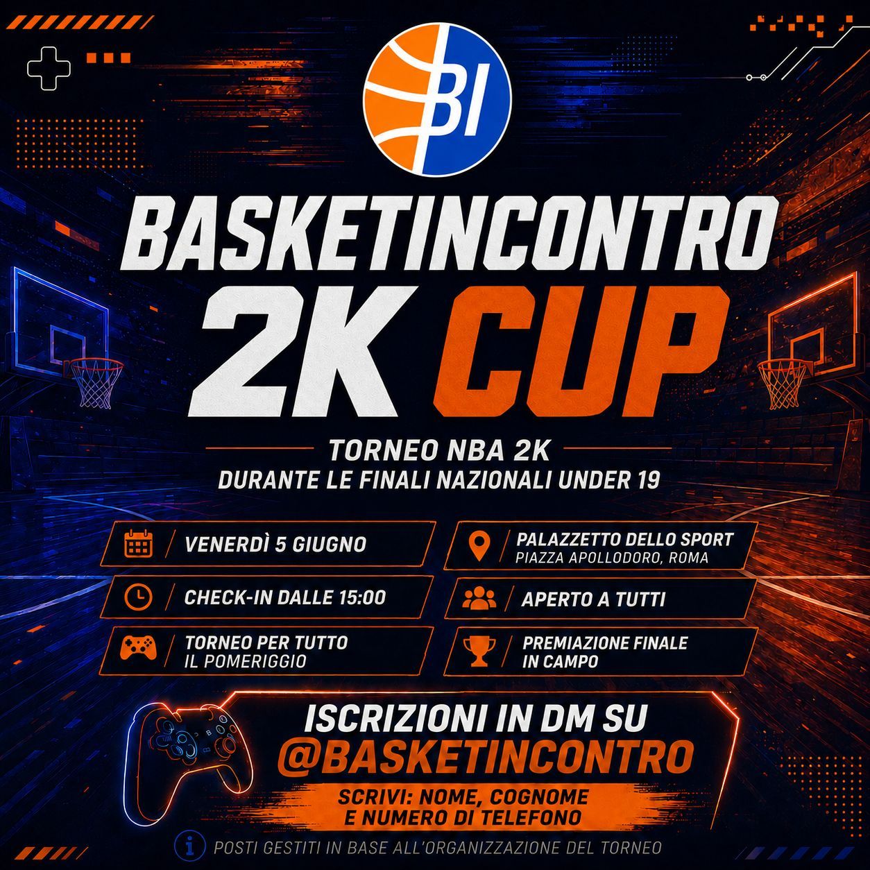 BASKET INCONTRO 2K CUP, iscriviti!