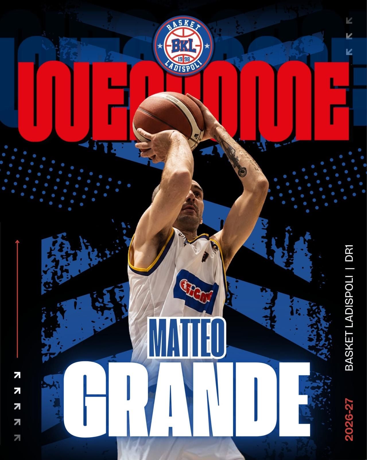 Colpo BKL Ladispoli: arriva Matteo Grande!