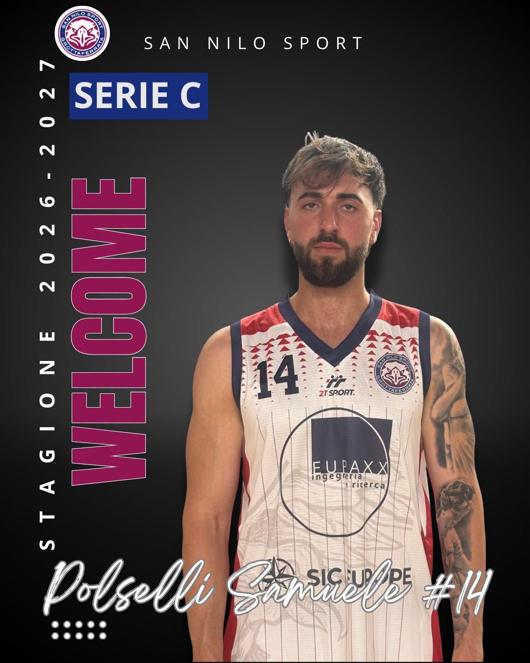 Il San Nilo Grottaferrata annuncia il rientro di Samuele Polselli