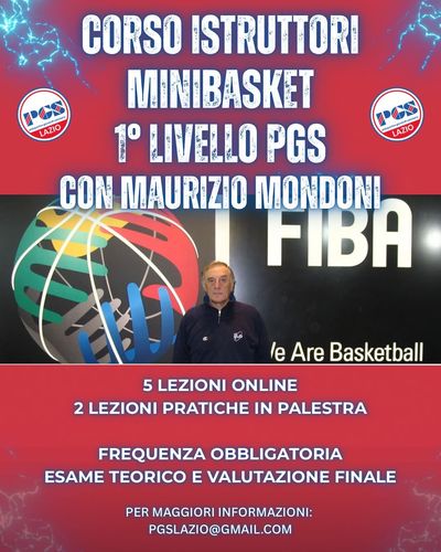 Iscriviti al corso istruttori minibasket 1° livello PGS!