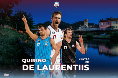 La Real Sebastiani Rieti firma Quirino De Laurentiis