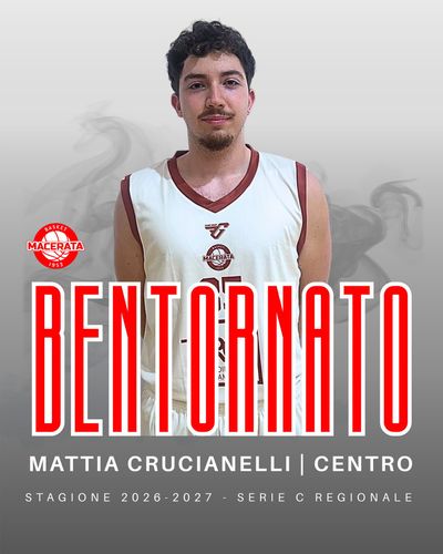 Il Basket Macerata annuncia Mattia Crucianelli